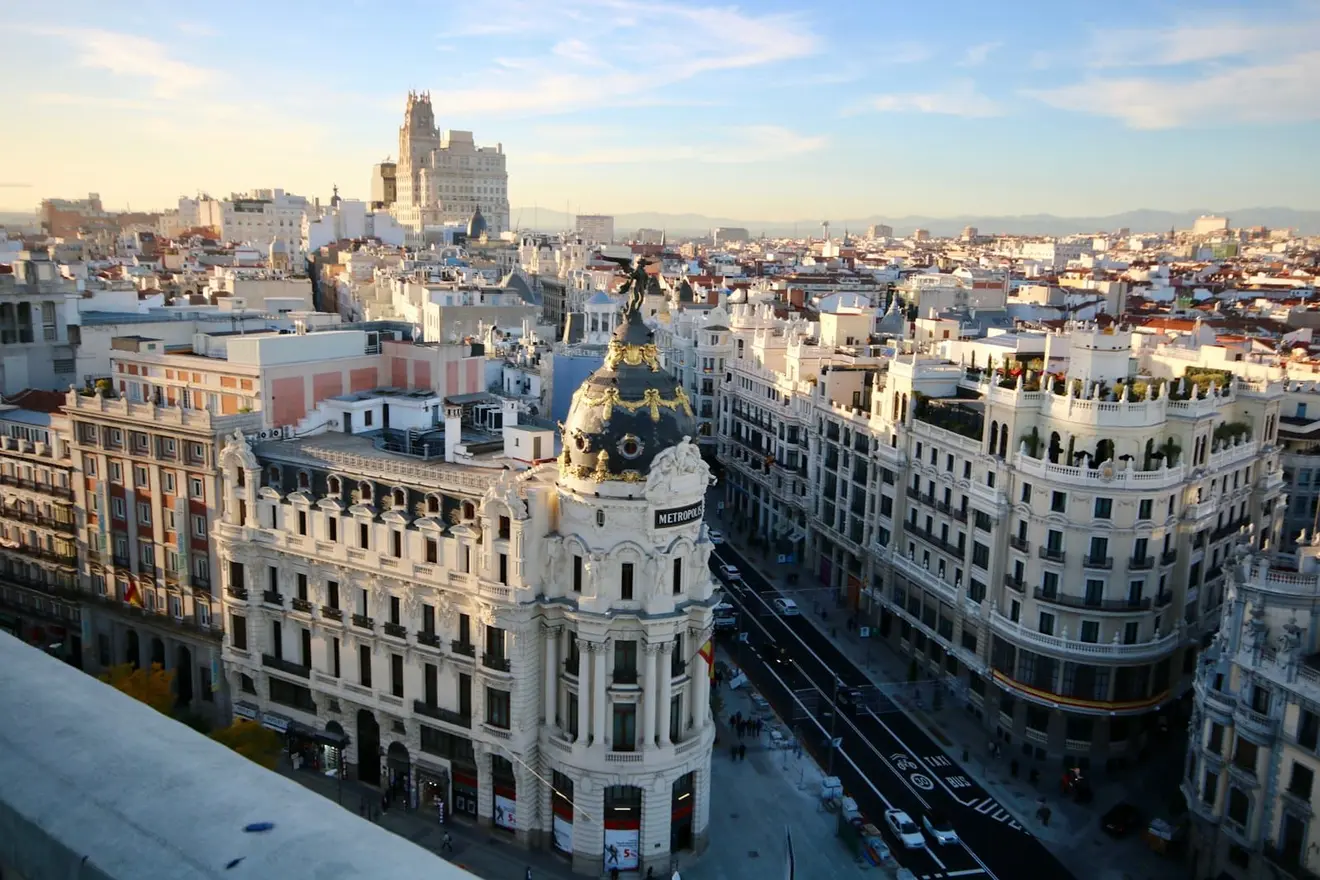 Gran Vía in Madrid: Spain's Beckham Law and Portugal's IFICI sit a short flight apart, but the tax line runs through your income mix, not the map