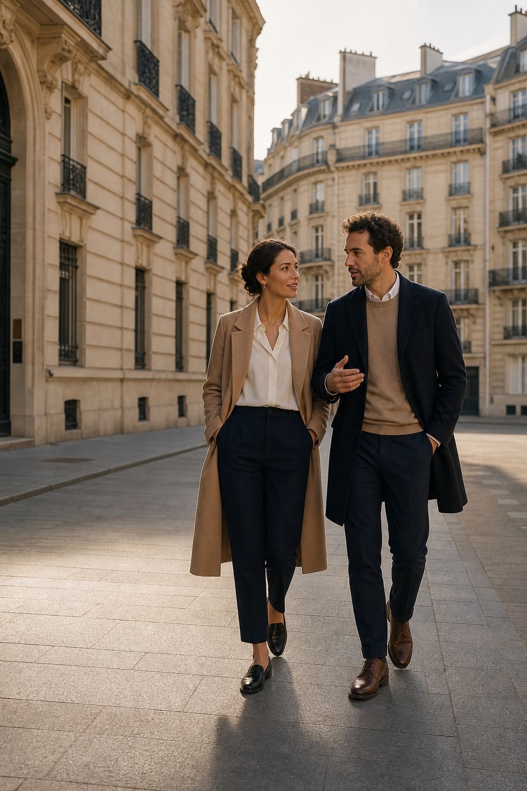 Professional couple planning a move to France