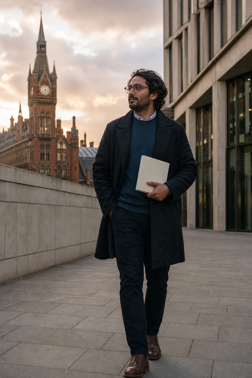 Accomplished professional preparing a UK talent case